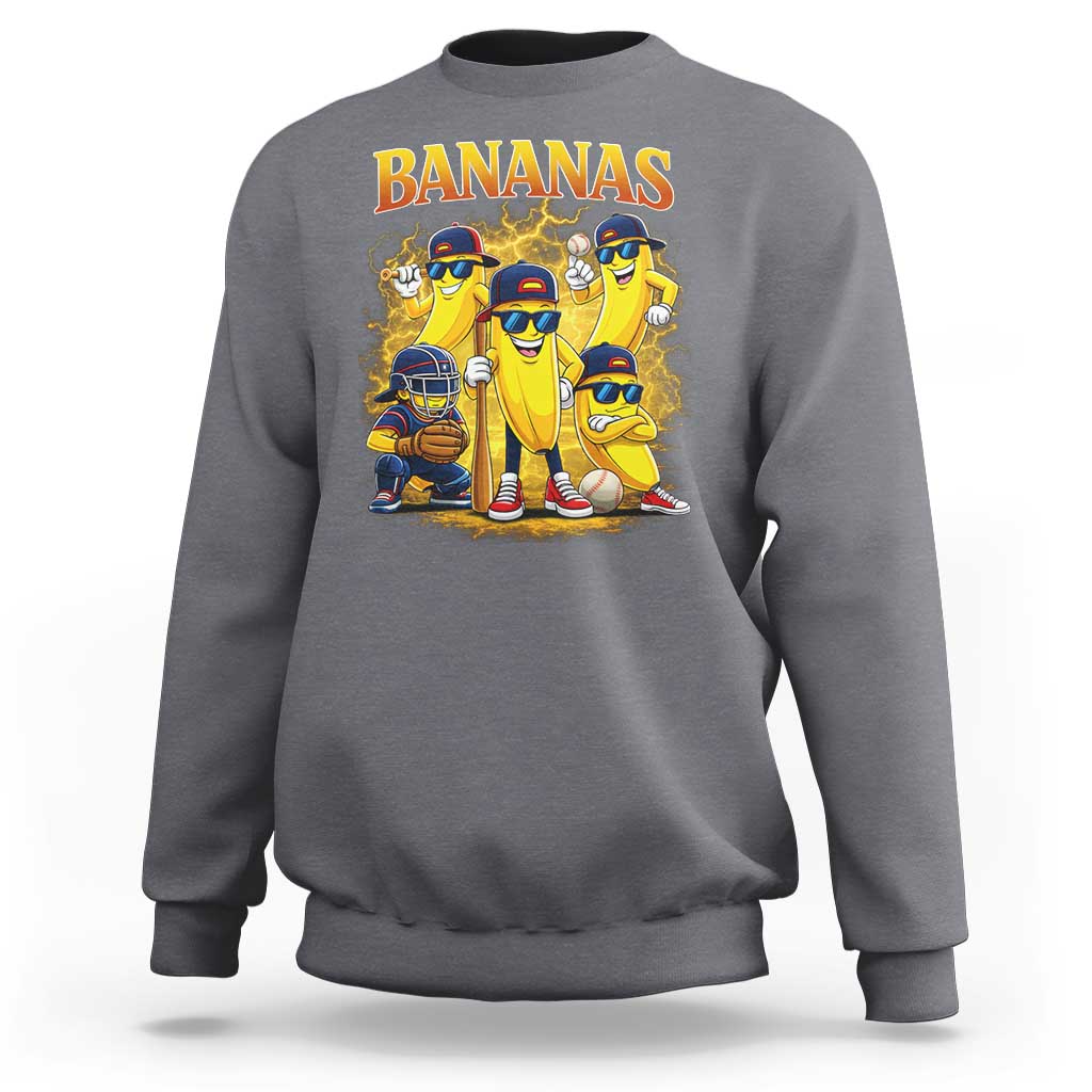 Funny Bananas Sweatshirt Lets Go Banana Cute Banana Lovers Bootleg