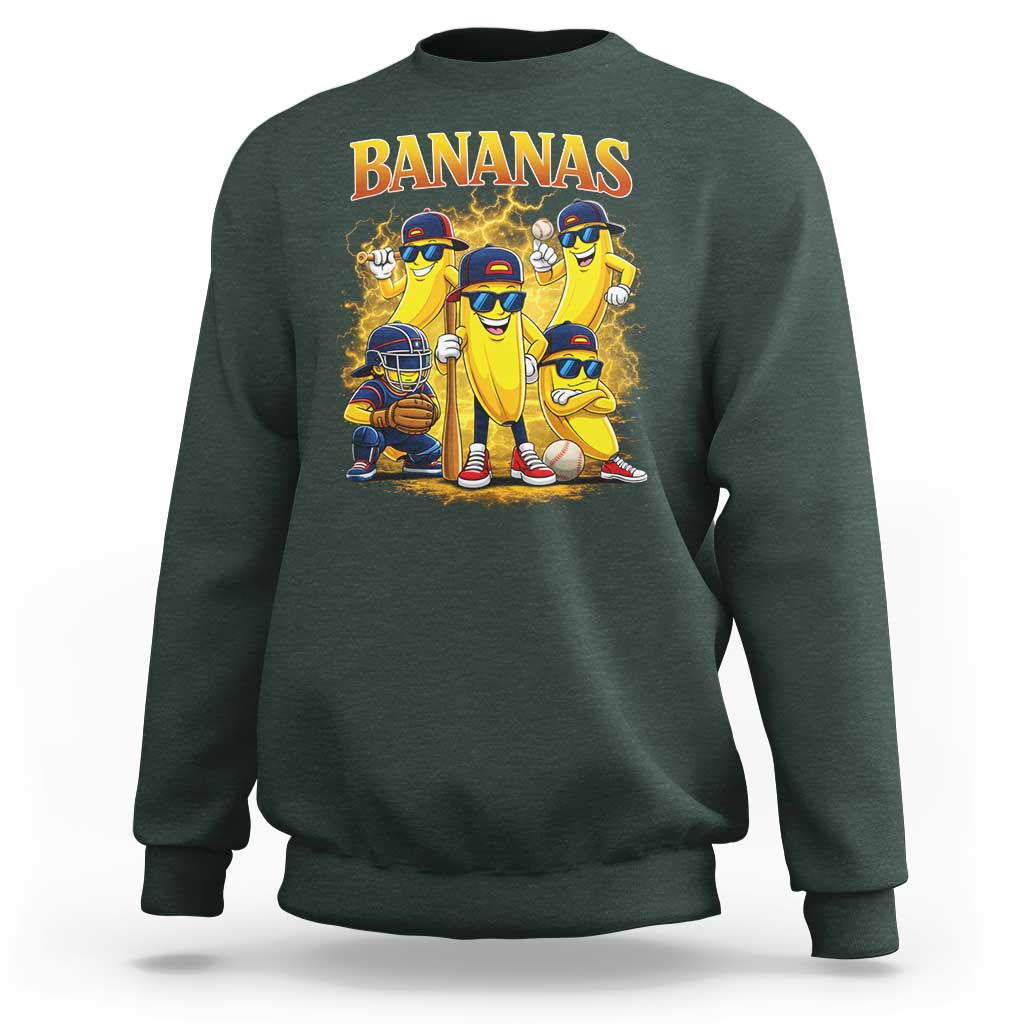 Funny Bananas Sweatshirt Lets Go Banana Cute Banana Lovers Bootleg