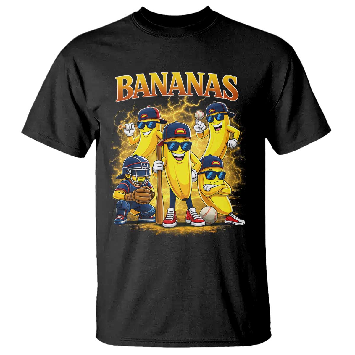 Funny Bananas T Shirt Lets Go Banana Cute Banana Lovers Bootleg