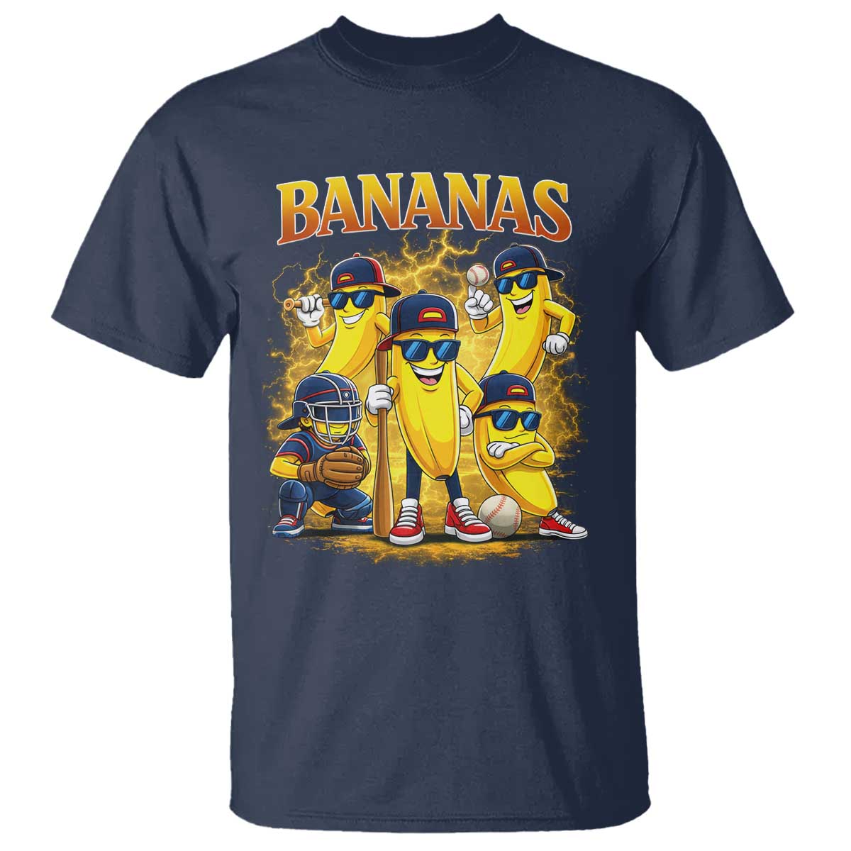 Funny Bananas T Shirt Lets Go Banana Cute Banana Lovers Bootleg
