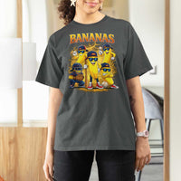 Funny Bananas T Shirt For Women Lets Go Banana Cute Banana Lovers Bootleg