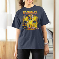 Funny Bananas T Shirt For Women Lets Go Banana Cute Banana Lovers Bootleg