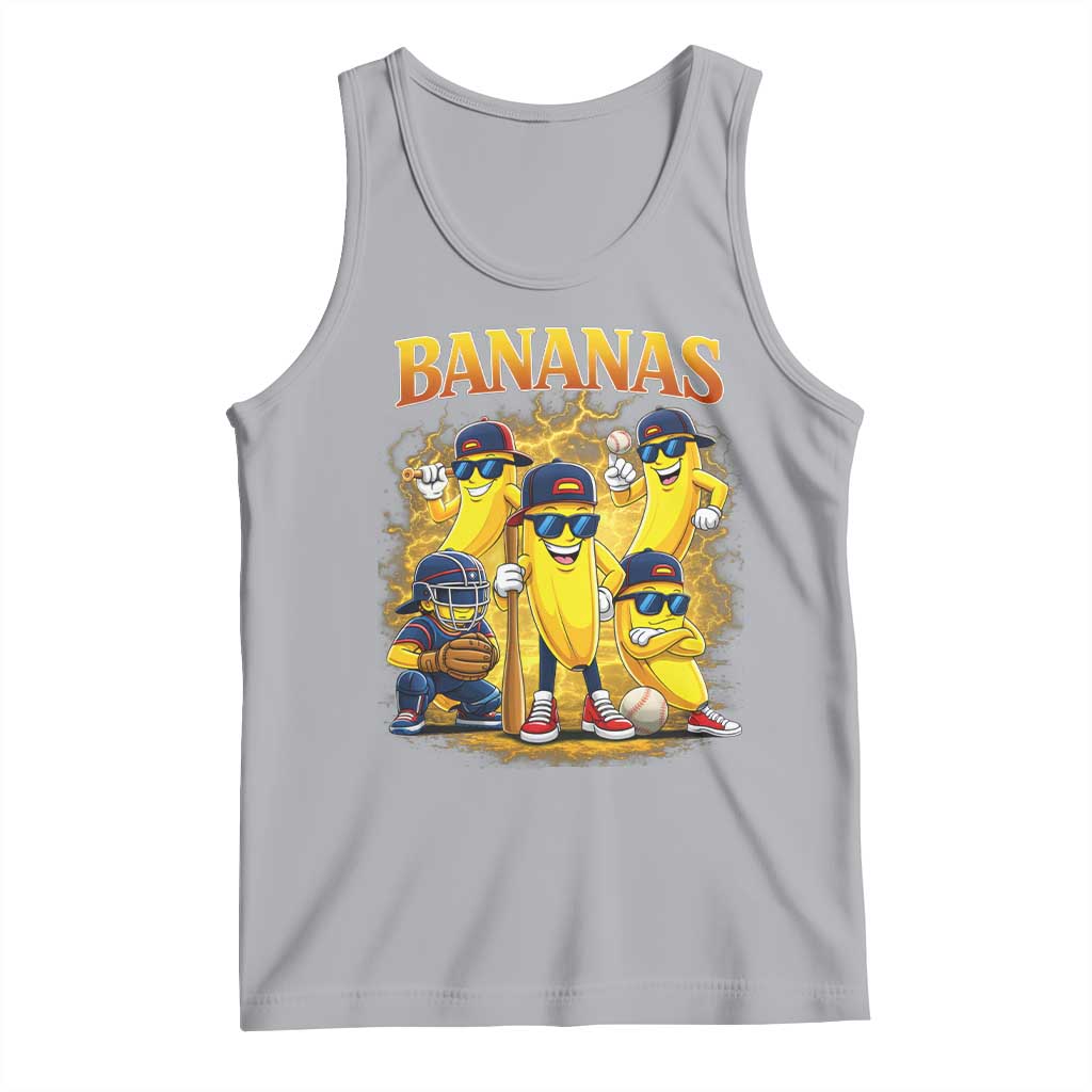 Funny Bananas Tank Top Lets Go Banana Cute Banana Lovers Bootleg