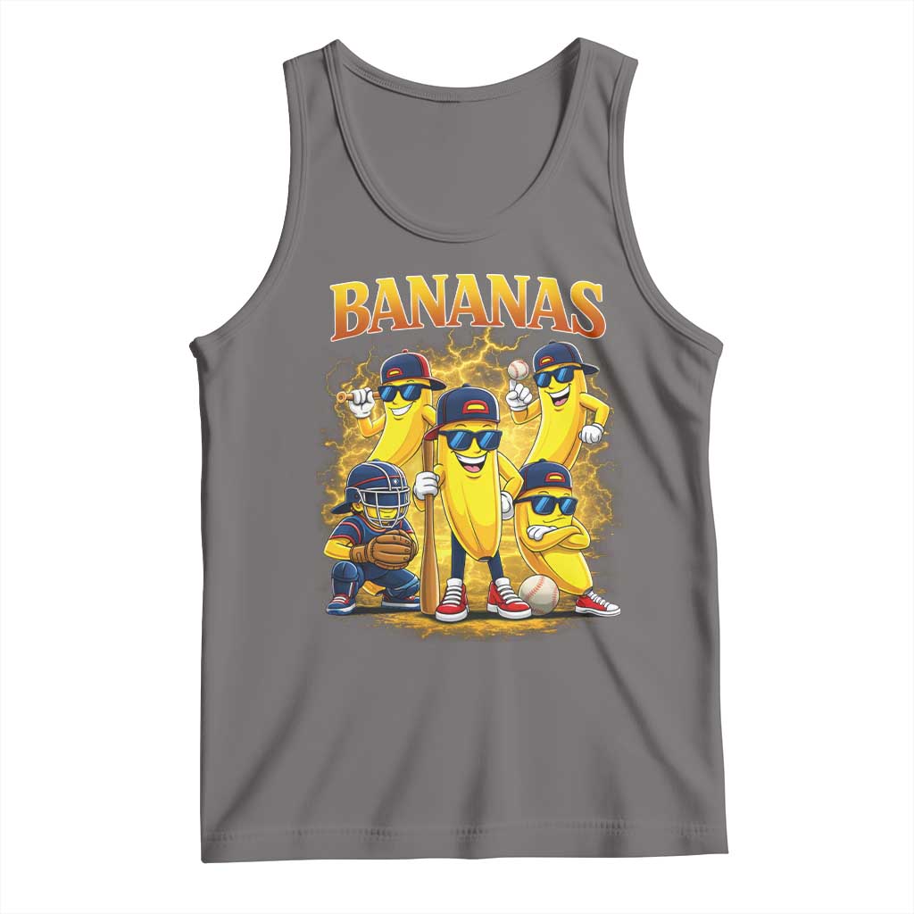 Funny Bananas Tank Top Lets Go Banana Cute Banana Lovers Bootleg