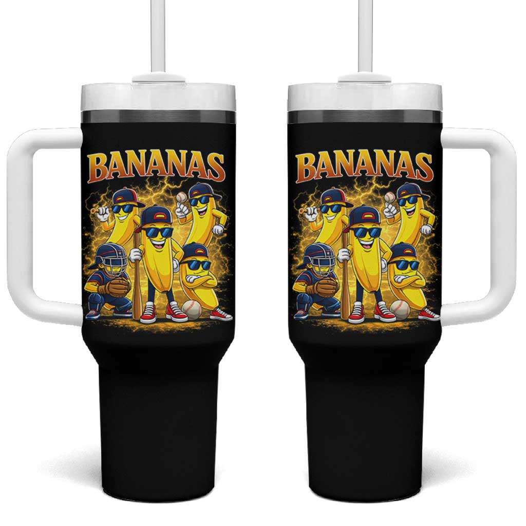 Funny Bananas Tumbler With Handle Lets Go Banana Cute Banana Lovers Bootleg