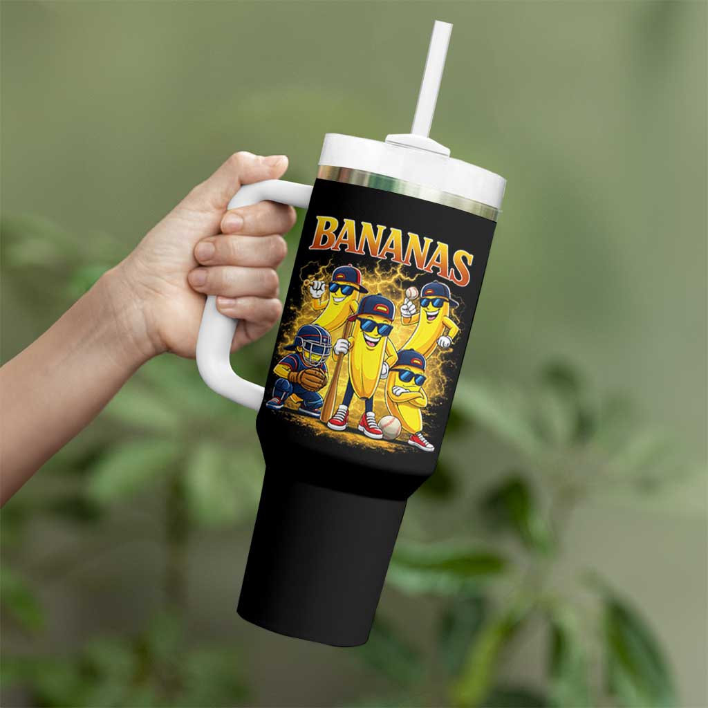Funny Bananas Tumbler With Handle Lets Go Banana Cute Banana Lovers Bootleg