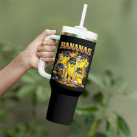 Funny Bananas Tumbler With Handle Lets Go Banana Cute Banana Lovers Bootleg