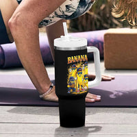 Funny Bananas Tumbler With Handle Lets Go Banana Cute Banana Lovers Bootleg