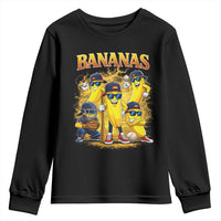 Funny Bananas Youth Sweatshirt Lets Go Banana Cute Banana Lovers Bootleg