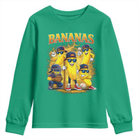 Funny Bananas Youth Sweatshirt Lets Go Banana Cute Banana Lovers Bootleg