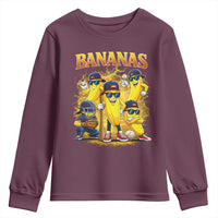 Funny Bananas Youth Sweatshirt Lets Go Banana Cute Banana Lovers Bootleg