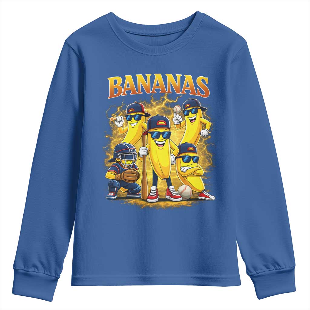 Funny Bananas Youth Sweatshirt Lets Go Banana Cute Banana Lovers Bootleg