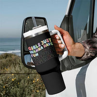Girls Just Wanna Have Funding For Scientific Tumbler With Handle PHD Graduation