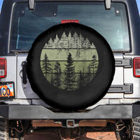 Retro Forest Trees Outdoors Nature Spare Tire Cover Vintage Wildlife - Wonder Print Shop