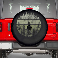 Retro Forest Trees Outdoors Nature Spare Tire Cover Vintage Wildlife - Wonder Print Shop