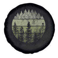 Retro Forest Trees Outdoors Nature Spare Tire Cover Vintage Wildlife - Wonder Print Shop
