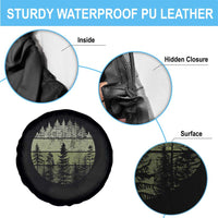 Retro Forest Trees Outdoors Nature Spare Tire Cover Vintage Wildlife - Wonder Print Shop