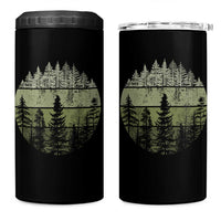 Retro Forest Trees Outdoors Nature 4 in 1 Can Cooler Tumbler Vintage Wildlife - Wonder Print Shop
