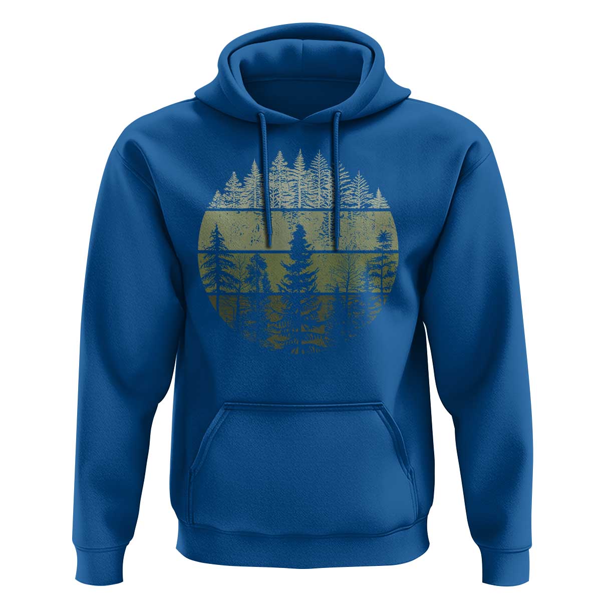 Retro Forest Trees Outdoors Nature Hoodie Vintage Wildlife - Wonder Print Shop