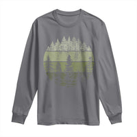 Retro Forest Trees Outdoors Nature Long Sleeve Shirt Vintage Wildlife - Wonder Print Shop