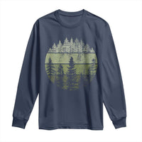 Retro Forest Trees Outdoors Nature Long Sleeve Shirt Vintage Wildlife - Wonder Print Shop