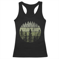 Retro Forest Trees Outdoors Nature Racerback Tank Top Vintage Wildlife - Wonder Print Shop
