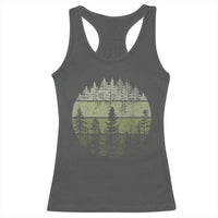 Retro Forest Trees Outdoors Nature Racerback Tank Top Vintage Wildlife - Wonder Print Shop