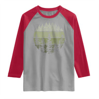 Retro Forest Trees Outdoors Nature Raglan Shirt Vintage Wildlife - Wonder Print Shop