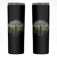 Retro Forest Trees Outdoors Nature Skinny Tumbler Vintage Wildlife - Wonder Print Shop