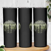 Retro Forest Trees Outdoors Nature Skinny Tumbler Vintage Wildlife - Wonder Print Shop
