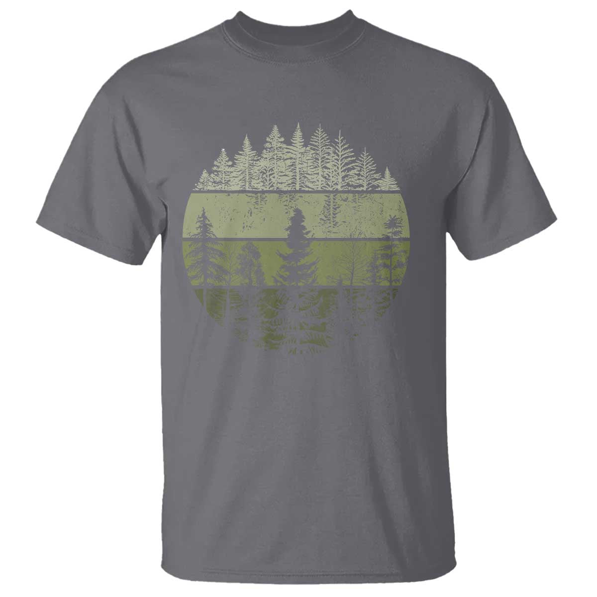 Retro Forest Trees Outdoors Nature T Shirt Vintage Wildlife - Wonder Print Shop