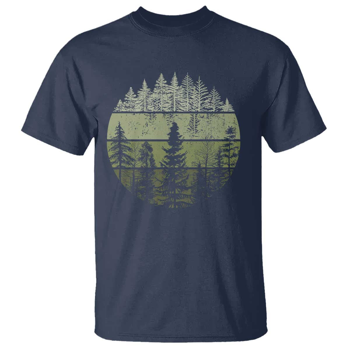 Retro Forest Trees Outdoors Nature T Shirt Vintage Wildlife - Wonder Print Shop