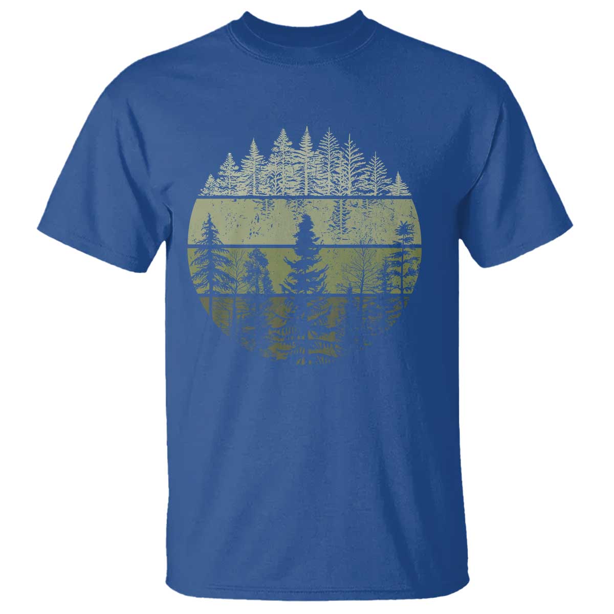 Retro Forest Trees Outdoors Nature T Shirt Vintage Wildlife - Wonder Print Shop