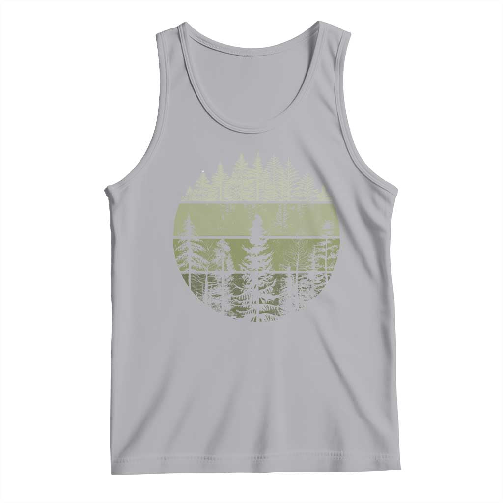 Retro Forest Trees Outdoors Nature Tank Top Vintage Wildlife - Wonder Print Shop