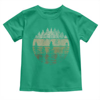 Retro Forest Trees Outdoors Nature Toddler T Shirt Vintage Wildlife - Wonder Print Shop