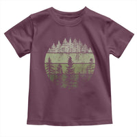 Retro Forest Trees Outdoors Nature Toddler T Shirt Vintage Wildlife - Wonder Print Shop