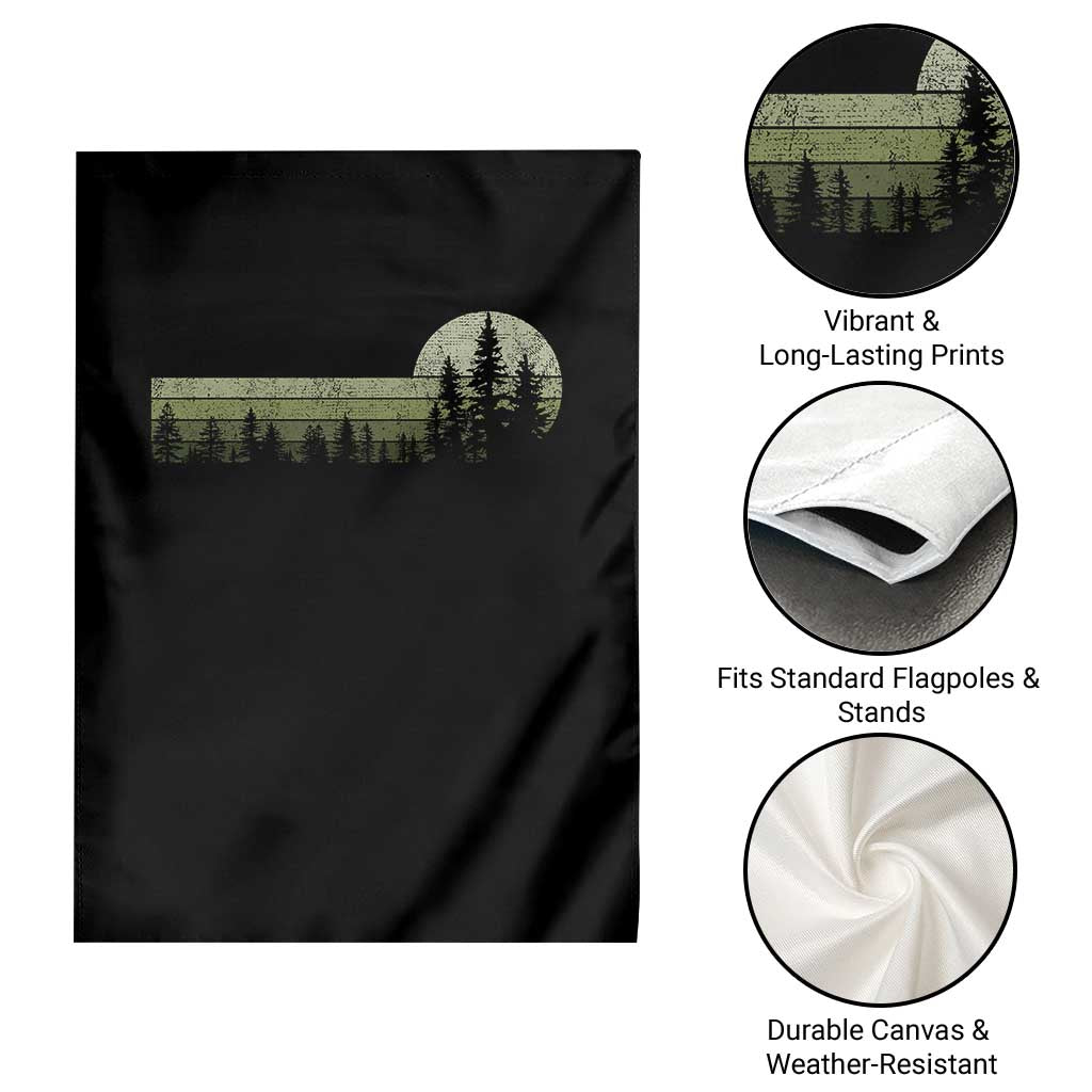 Trees Wildlife Nature Vintage Forest Garden Flag - Wonder Print Shop