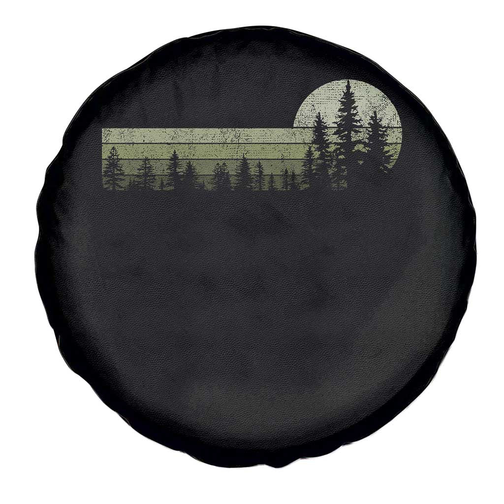 Trees Wildlife Nature Vintage Forest Spare Tire Cover - Wonder Print Shop