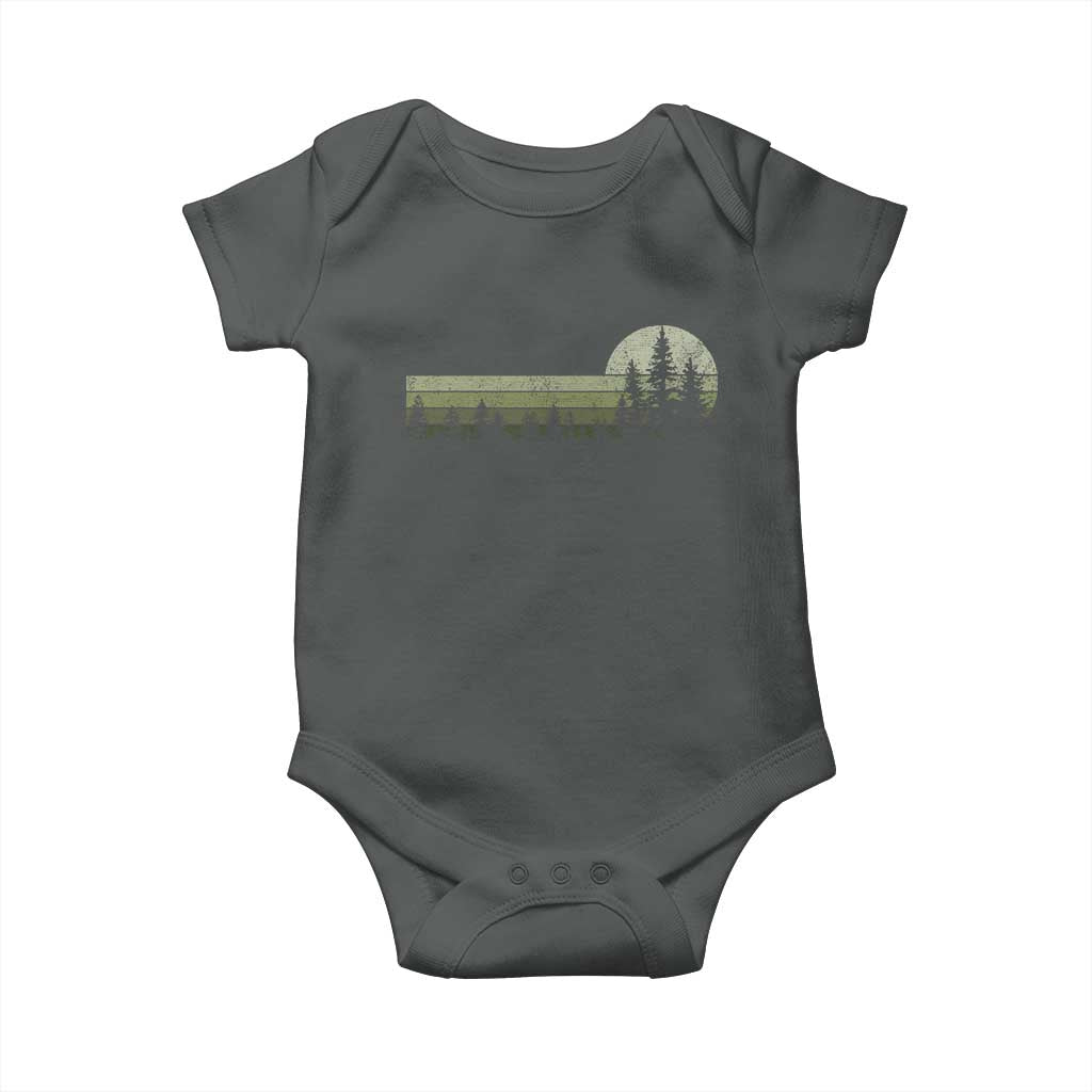 Trees Wildlife Nature Vintage Forest Baby Onesie - Wonder Print Shop