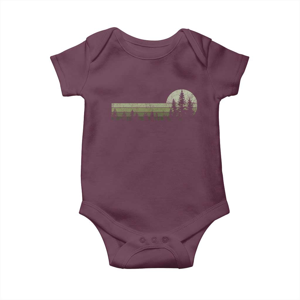 Trees Wildlife Nature Vintage Forest Baby Onesie - Wonder Print Shop