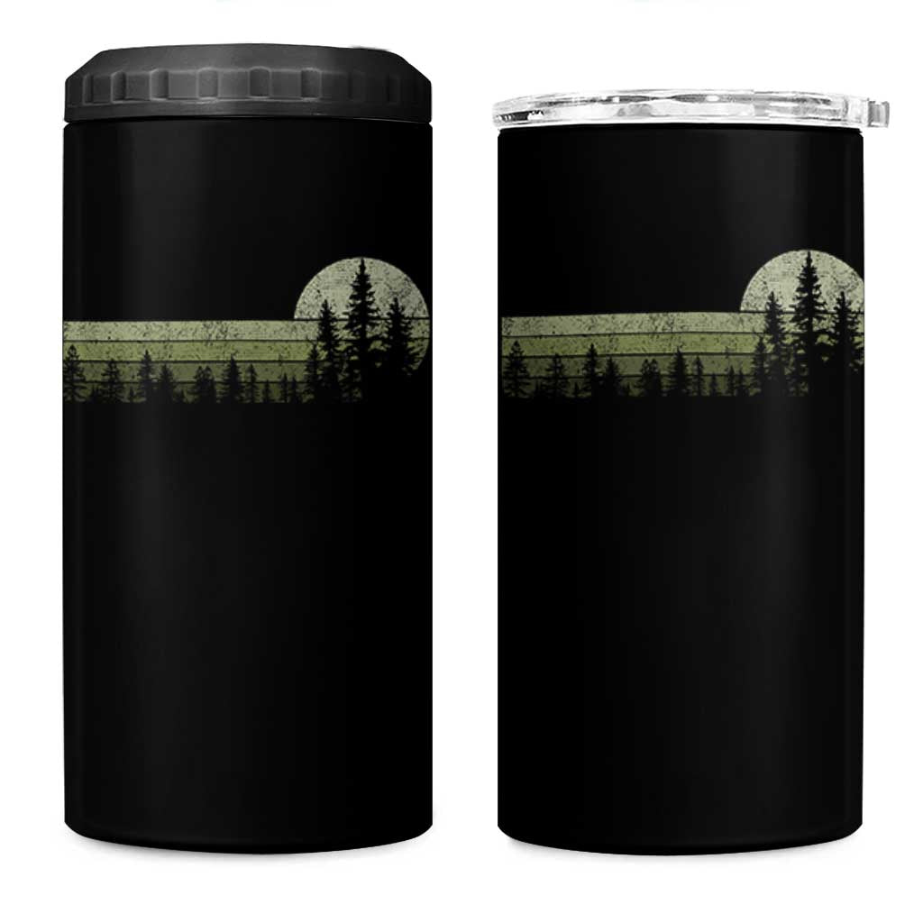 Trees Wildlife Nature Vintage Forest 4 in 1 Can Cooler Tumbler - Wonder Print Shop
