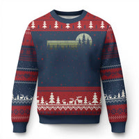 Trees Wildlife Nature Vintage Forest Ugly Christmas Sweater - Wonder Print Shop