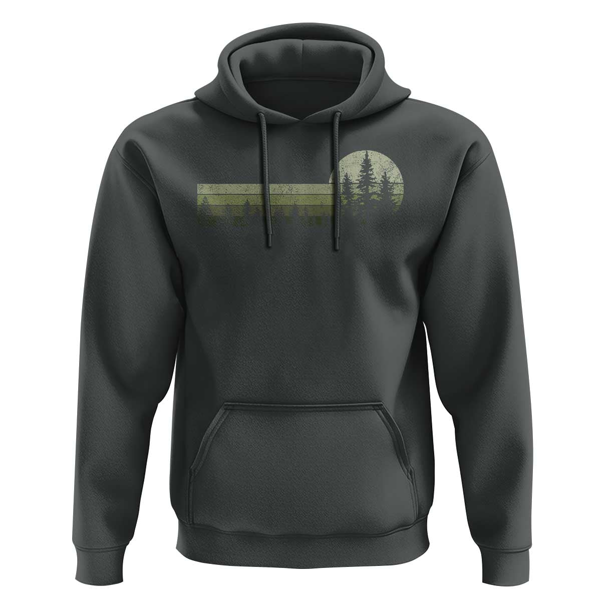 Trees Wildlife Nature Vintage Forest Hoodie - Wonder Print Shop