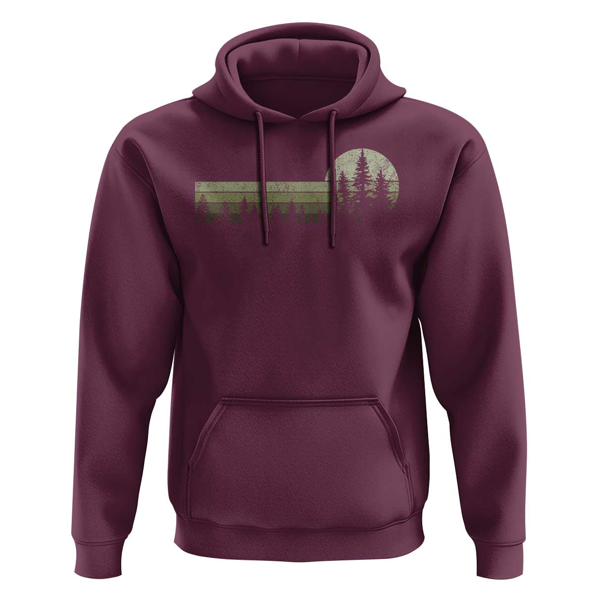 Trees Wildlife Nature Vintage Forest Hoodie - Wonder Print Shop