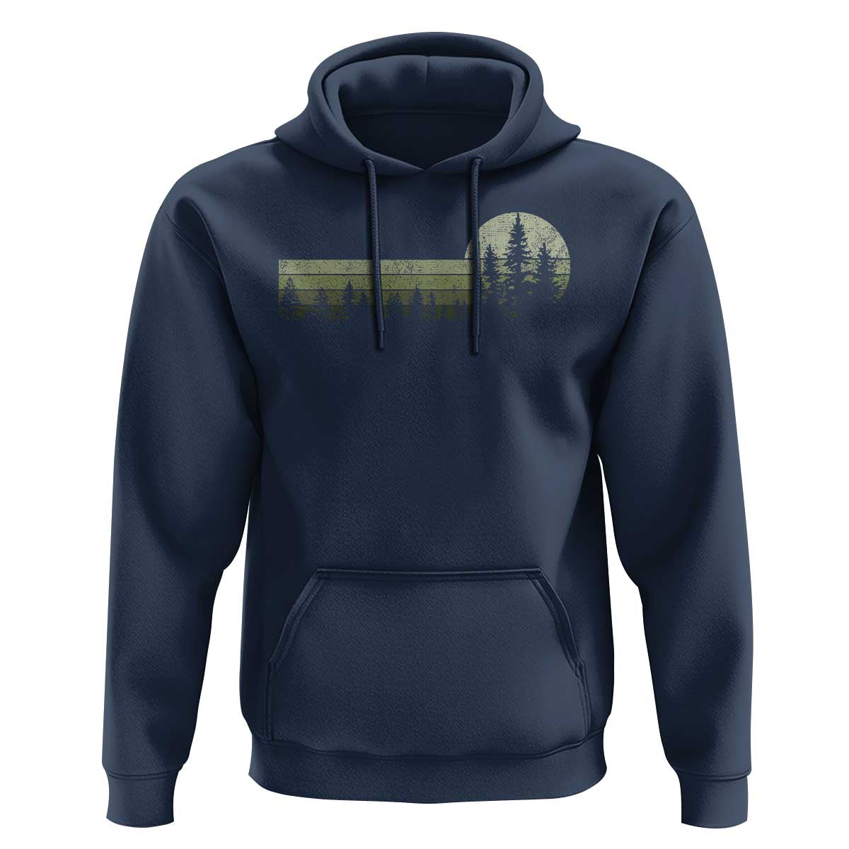 Trees Wildlife Nature Vintage Forest Hoodie - Wonder Print Shop