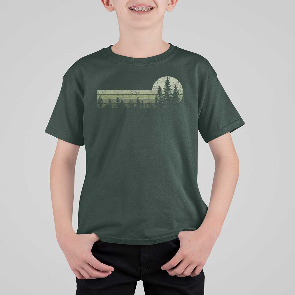Trees Wildlife Nature Vintage Forest T Shirt For Kid - Wonder Print Shop