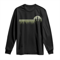 Trees Wildlife Nature Vintage Forest Long Sleeve Shirt - Wonder Print Shop