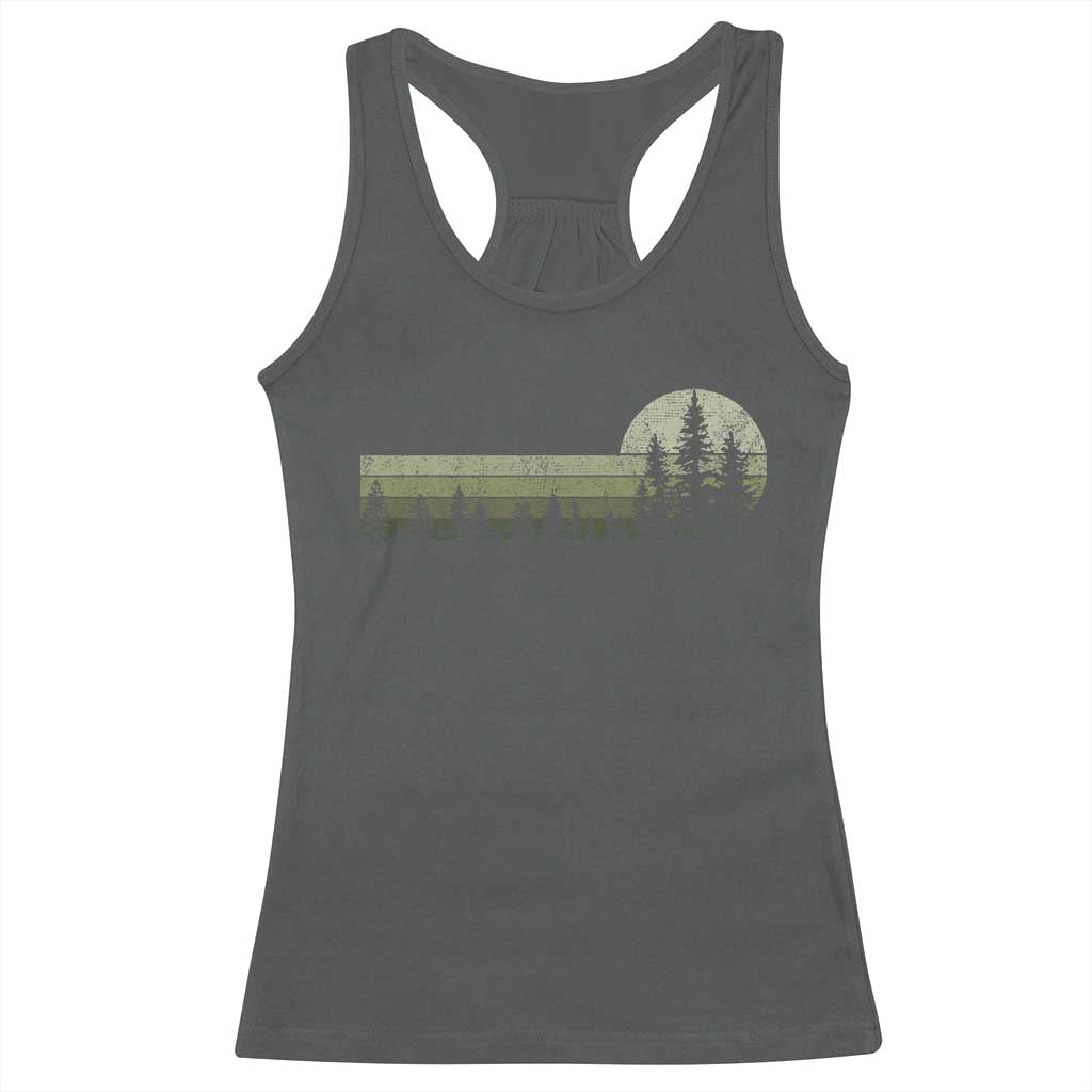 Trees Wildlife Nature Vintage Forest Racerback Tank Top - Wonder Print Shop