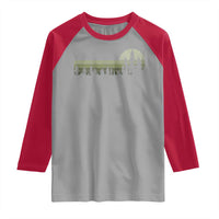 Trees Wildlife Nature Vintage Forest Raglan Shirt - Wonder Print Shop