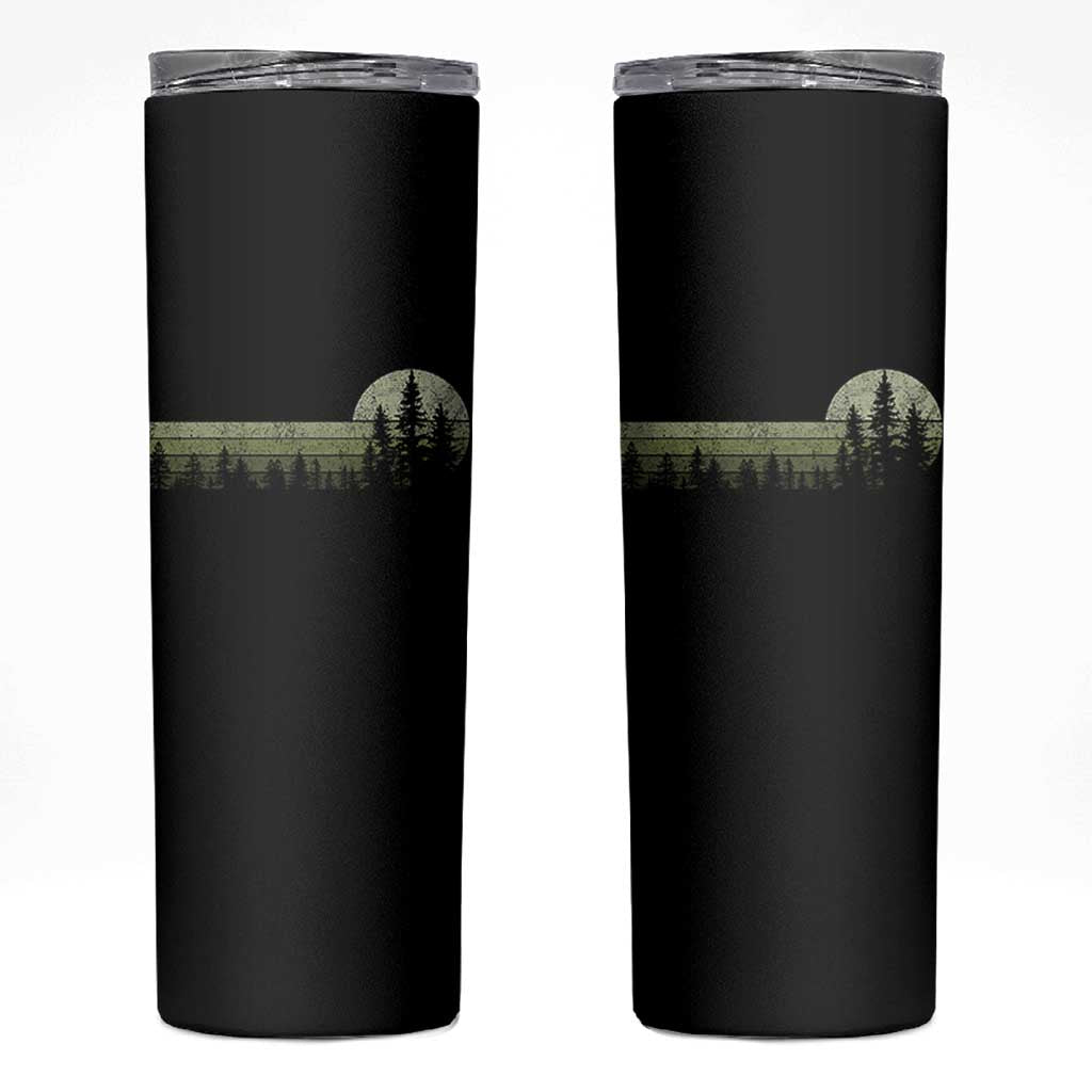 Trees Wildlife Nature Vintage Forest Skinny Tumbler - Wonder Print Shop